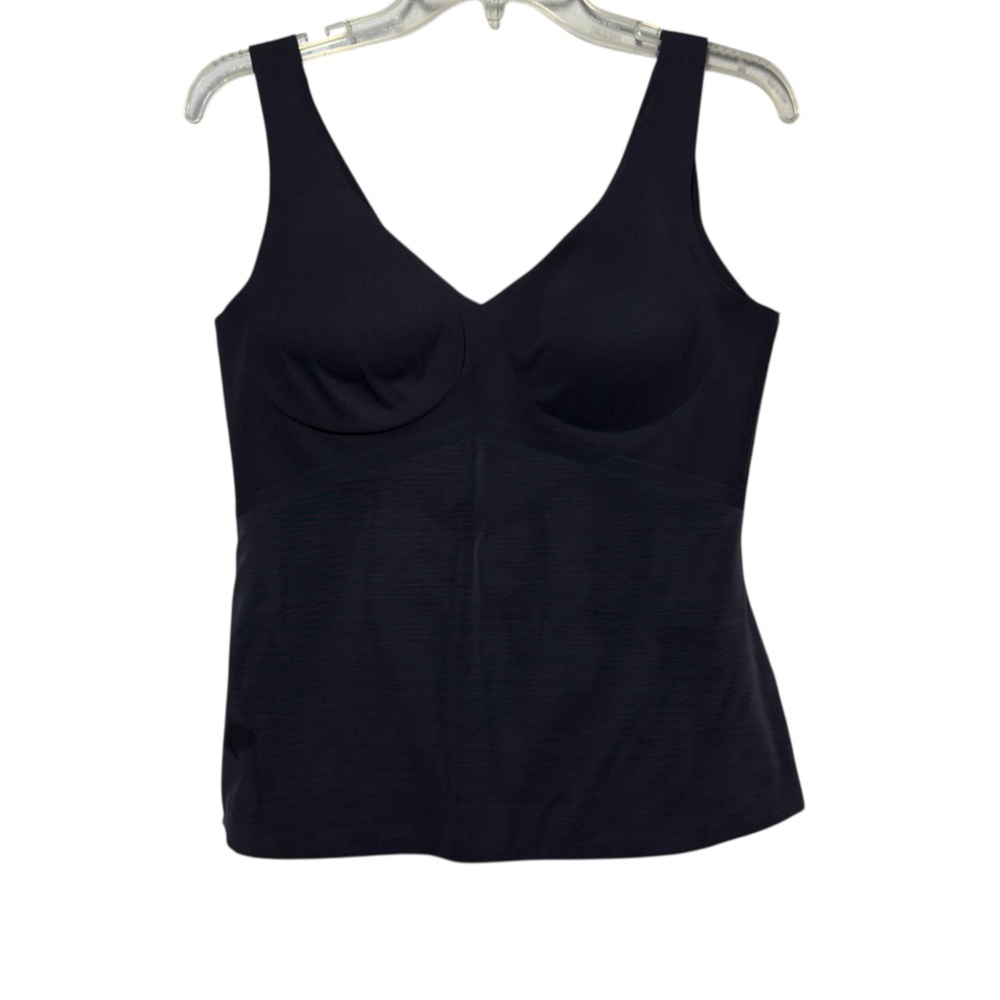 Honeylove Sculptwear Tank Black Built-In Bra XL Compression Sleeveless stretchy